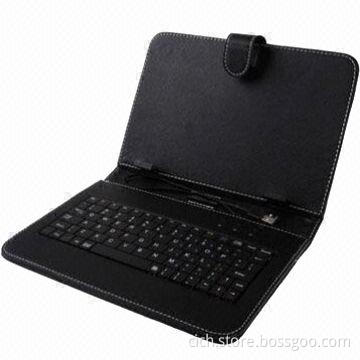 Universal Keyboard Case for 7-inch Tablet PC, Black, Supports Hebrew Language